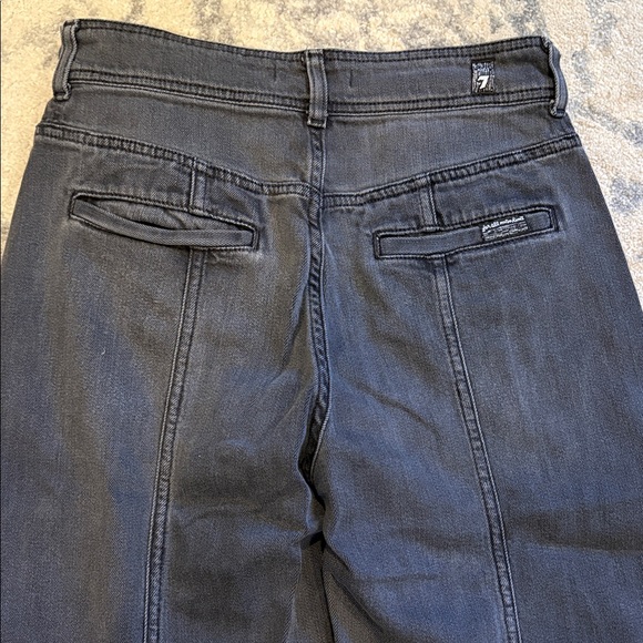 7 For All Mankind Black Wash Jeans - Picture 10 of 12